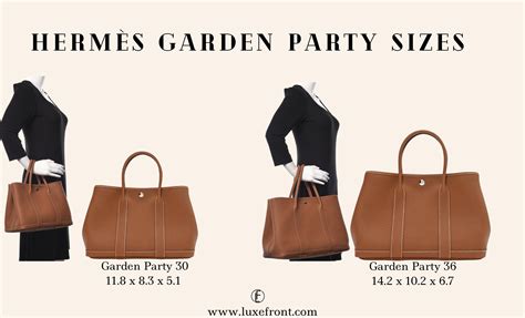 garden party sizes hermes|garden party 30 vs 36.